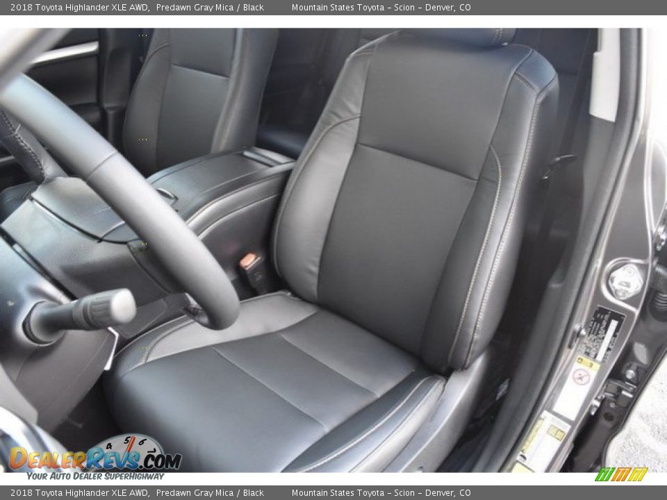 2018 Toyota Highlander XLE AWD Predawn Gray Mica / Black Photo #7