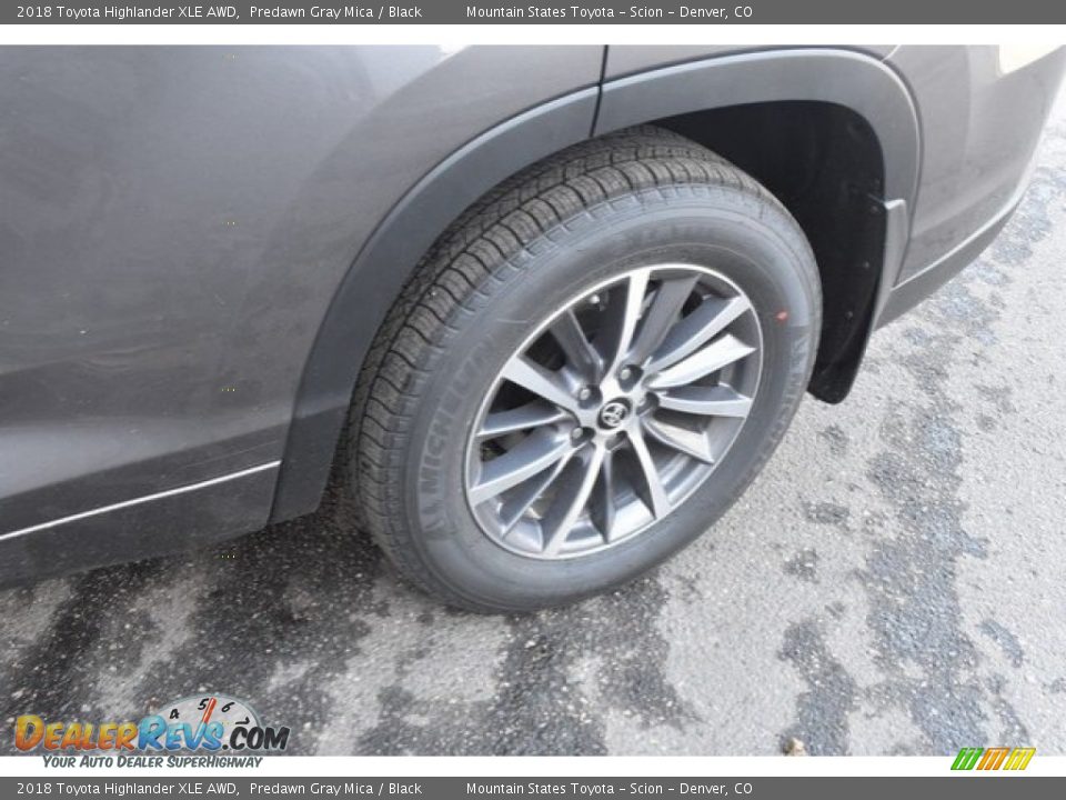 2018 Toyota Highlander XLE AWD Predawn Gray Mica / Black Photo #35