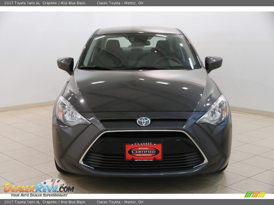 2017 Toyota Yaris iA Graphite / Mid-Blue Black Photo #2