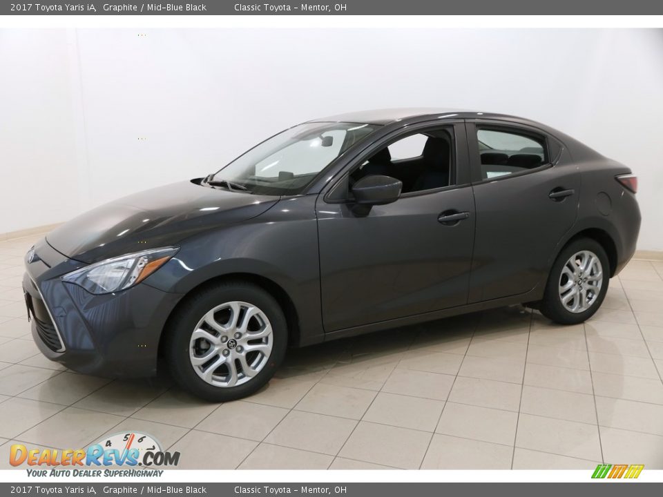 2017 Toyota Yaris iA Graphite / Mid-Blue Black Photo #3