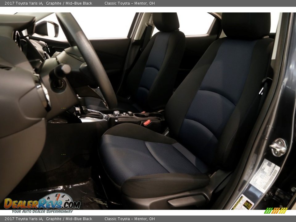 2017 Toyota Yaris iA Graphite / Mid-Blue Black Photo #5