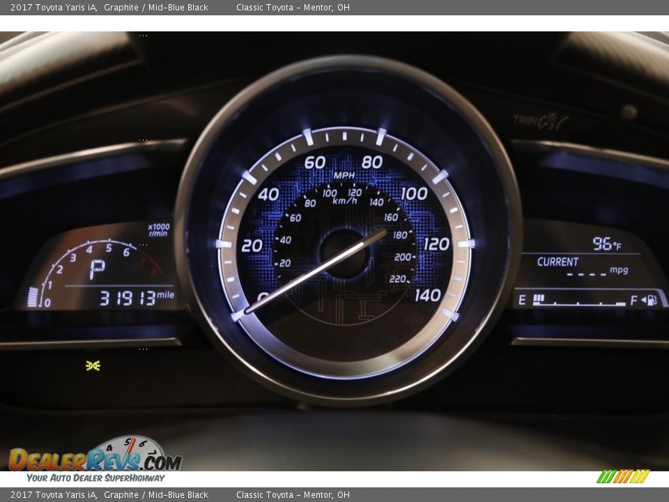 2017 Toyota Yaris iA Graphite / Mid-Blue Black Photo #7