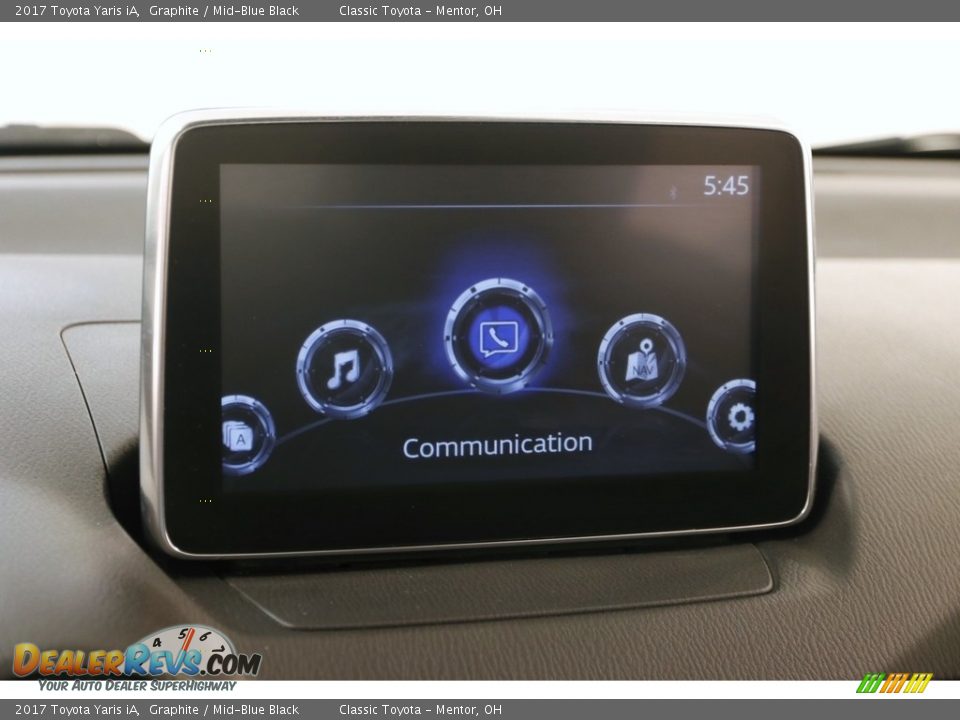 2017 Toyota Yaris iA Graphite / Mid-Blue Black Photo #9