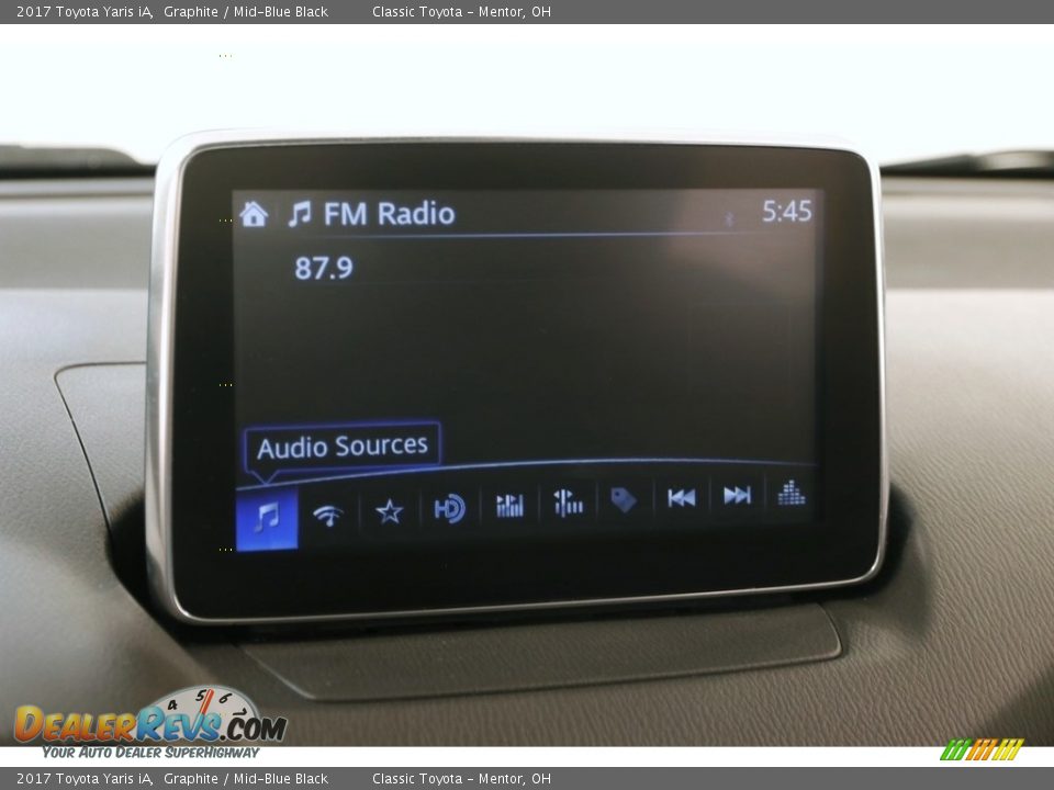 2017 Toyota Yaris iA Graphite / Mid-Blue Black Photo #11