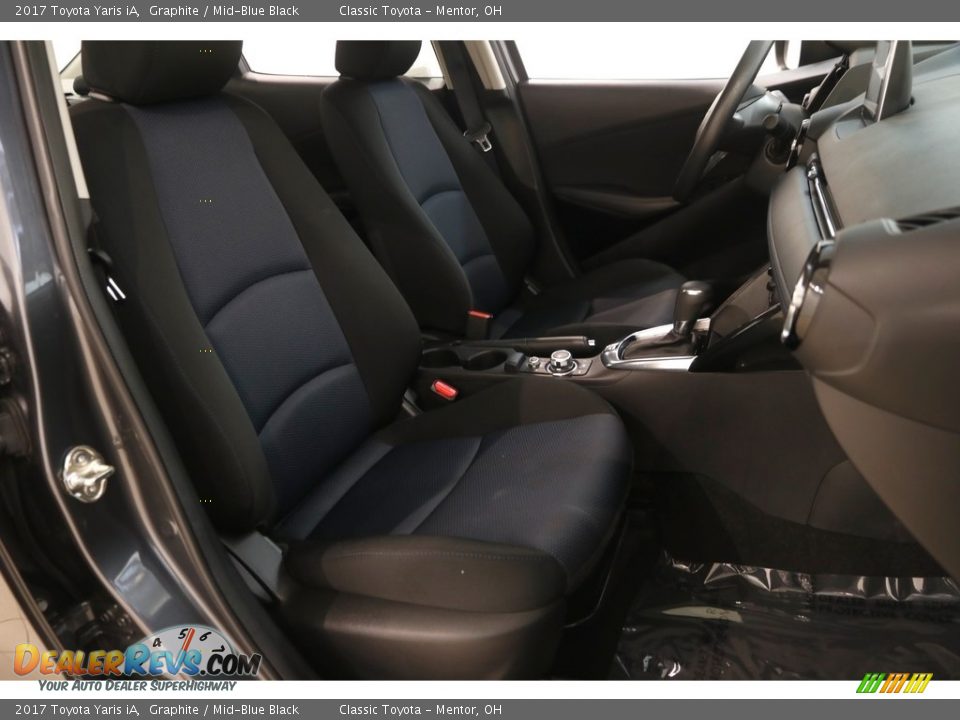 2017 Toyota Yaris iA Graphite / Mid-Blue Black Photo #13