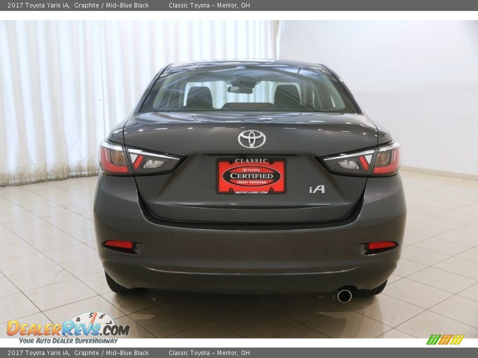 2017 Toyota Yaris iA Graphite / Mid-Blue Black Photo #16