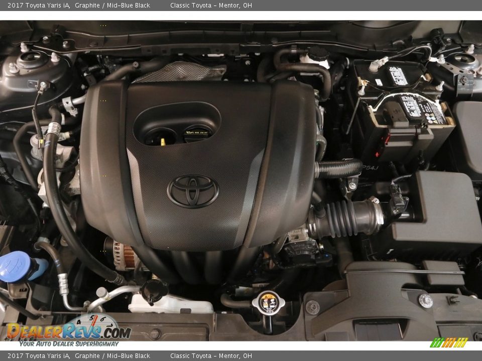 2017 Toyota Yaris iA Graphite / Mid-Blue Black Photo #17