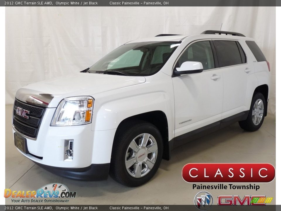 2012 GMC Terrain SLE AWD Olympic White / Jet Black Photo #1