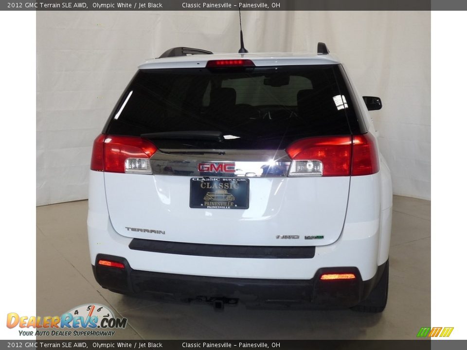 2012 GMC Terrain SLE AWD Olympic White / Jet Black Photo #3