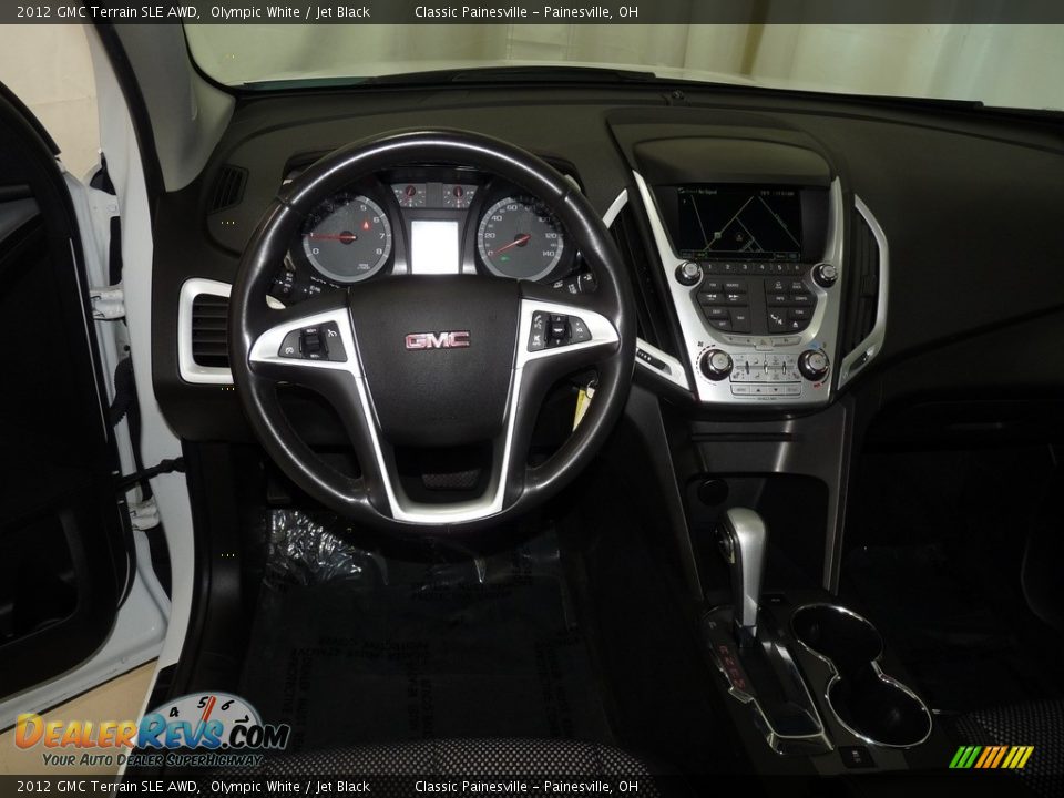 2012 GMC Terrain SLE AWD Olympic White / Jet Black Photo #12