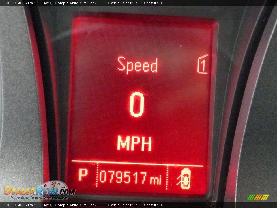 2012 GMC Terrain SLE AWD Olympic White / Jet Black Photo #14