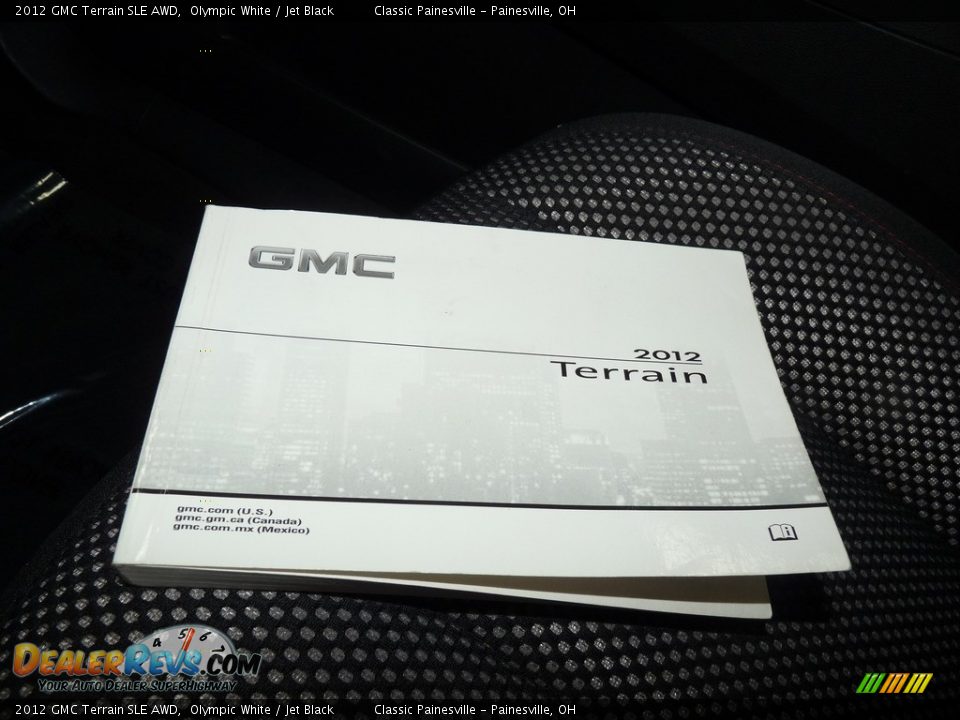 2012 GMC Terrain SLE AWD Olympic White / Jet Black Photo #16