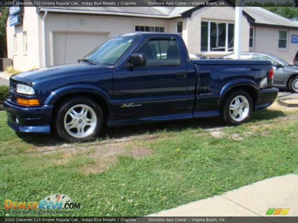 2003 Chevrolet S10 Xtreme Regular Cab Indigo Blue Metallic / Graphite Photo #2