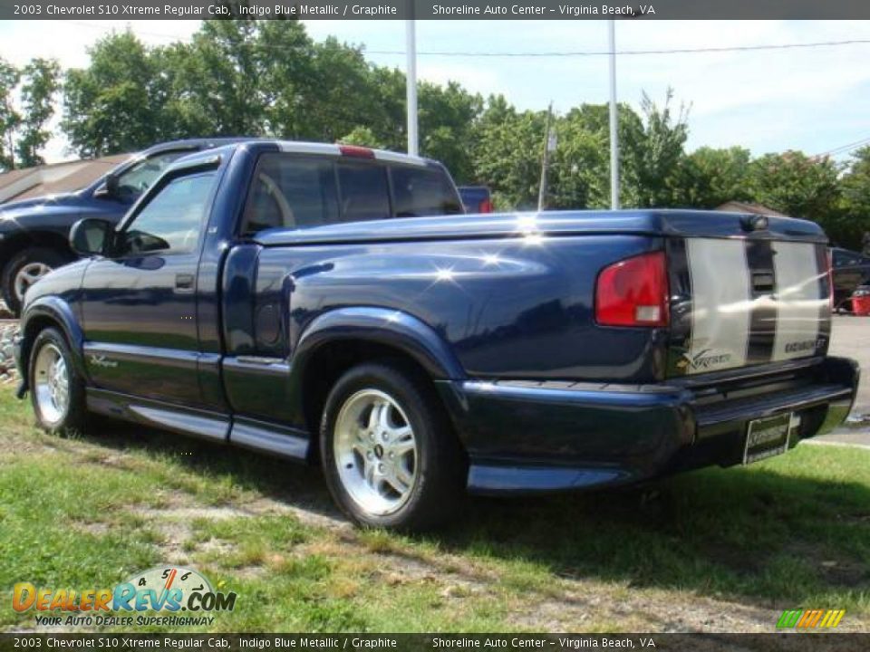 2003 Chevrolet S10 Xtreme Regular Cab Indigo Blue Metallic / Graphite Photo #3