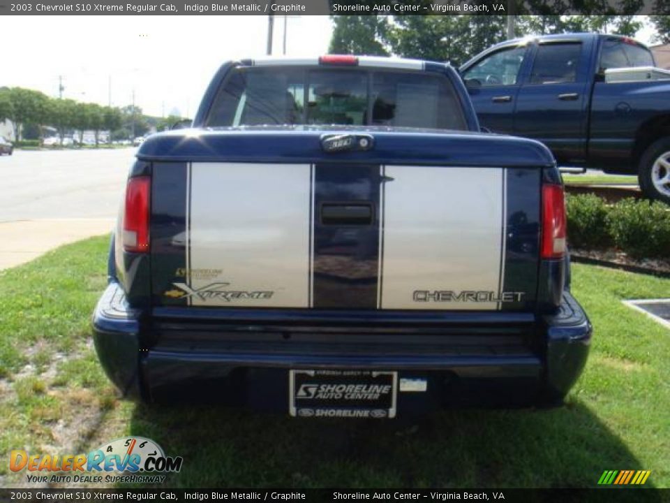 2003 Chevrolet S10 Xtreme Regular Cab Indigo Blue Metallic / Graphite Photo #4