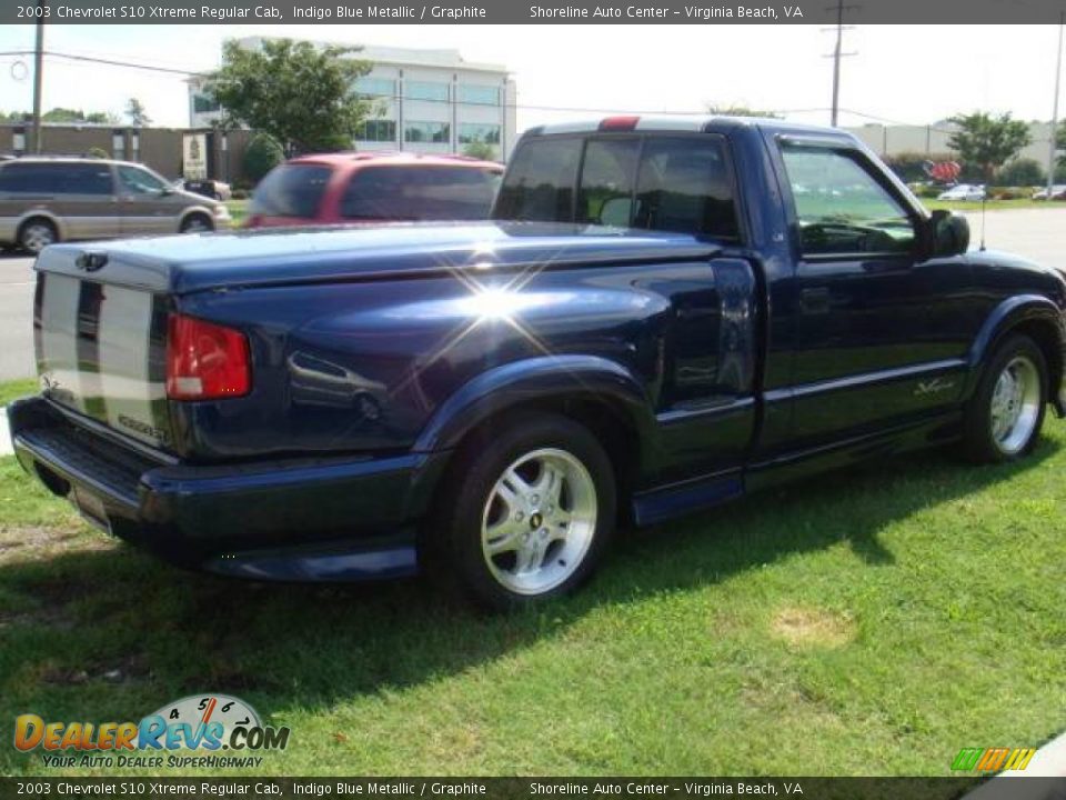 2003 Chevrolet S10 Xtreme Regular Cab Indigo Blue Metallic / Graphite Photo #5