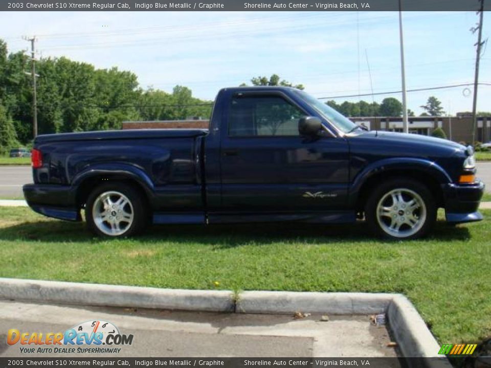 2003 Chevrolet S10 Xtreme Regular Cab Indigo Blue Metallic / Graphite Photo #6