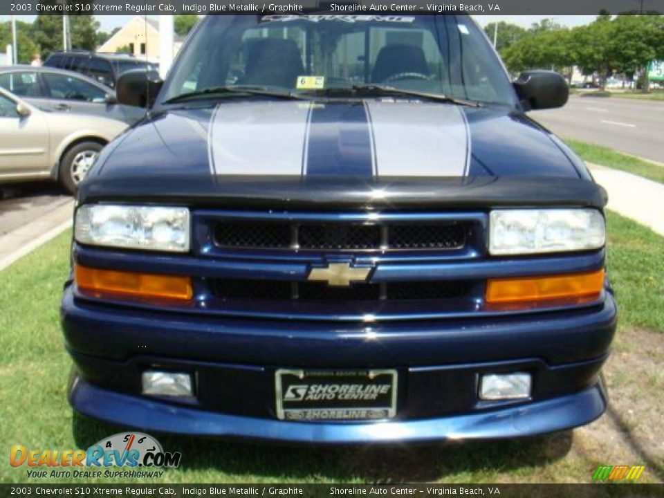 2003 Chevrolet S10 Xtreme Regular Cab Indigo Blue Metallic / Graphite Photo #7