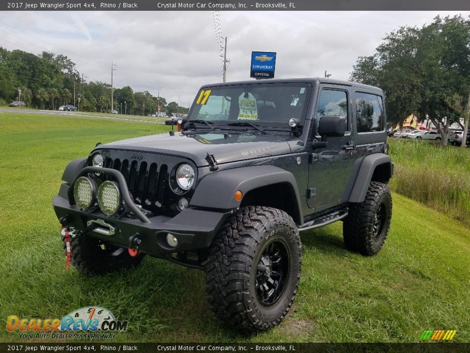 2017 Jeep Wrangler Sport 4x4 Rhino / Black Photo #1