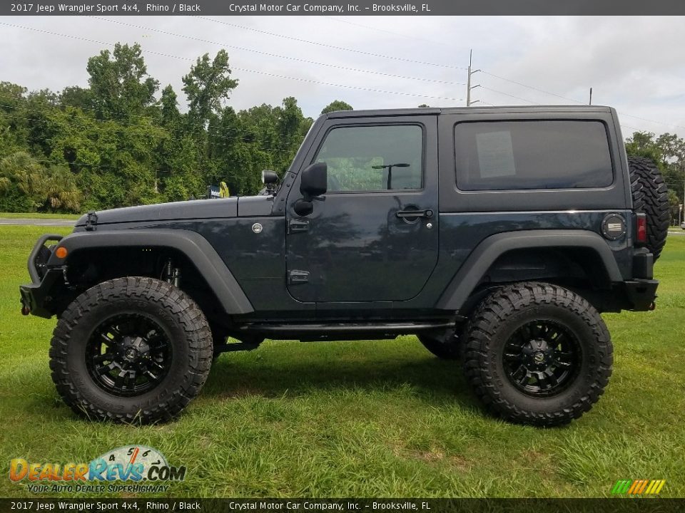2017 Jeep Wrangler Sport 4x4 Rhino / Black Photo #2