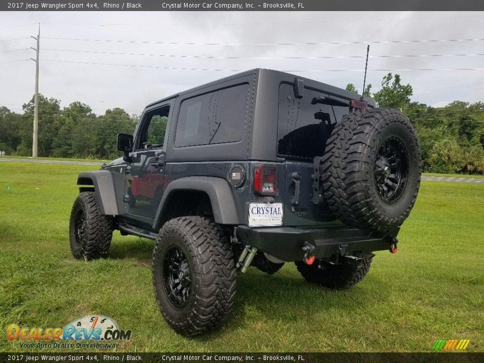 2017 Jeep Wrangler Sport 4x4 Rhino / Black Photo #3