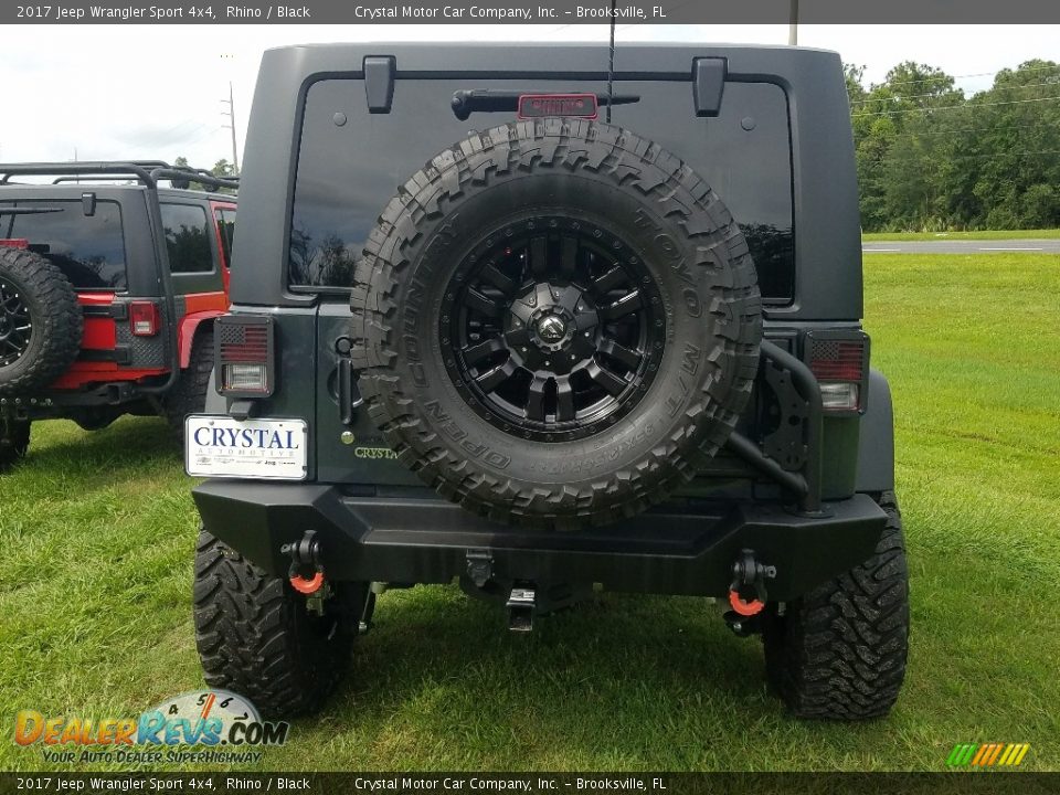 2017 Jeep Wrangler Sport 4x4 Rhino / Black Photo #4