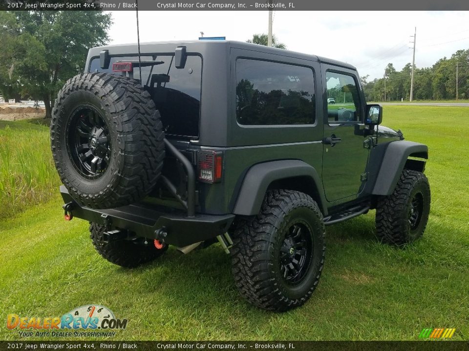2017 Jeep Wrangler Sport 4x4 Rhino / Black Photo #5
