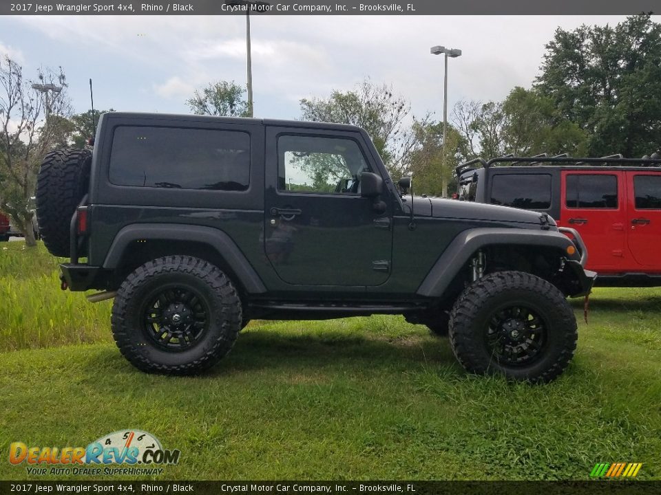 2017 Jeep Wrangler Sport 4x4 Rhino / Black Photo #6