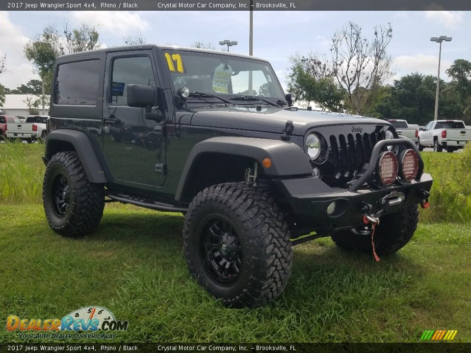2017 Jeep Wrangler Sport 4x4 Rhino / Black Photo #7