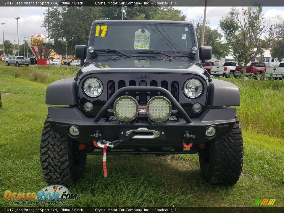 2017 Jeep Wrangler Sport 4x4 Rhino / Black Photo #8