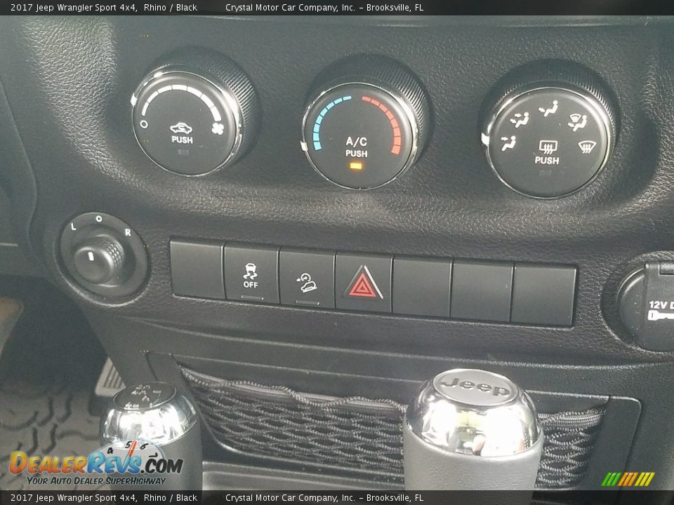 2017 Jeep Wrangler Sport 4x4 Rhino / Black Photo #16
