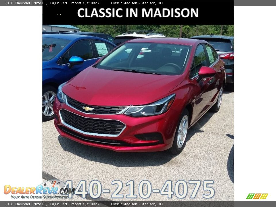 2018 Chevrolet Cruze LT Cajun Red Tintcoat / Jet Black Photo #1