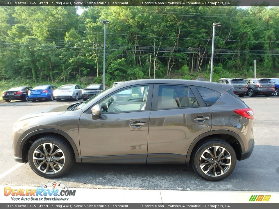2016 Mazda CX-5 Grand Touring AWD Sonic Silver Metallic / Parchment Photo #5