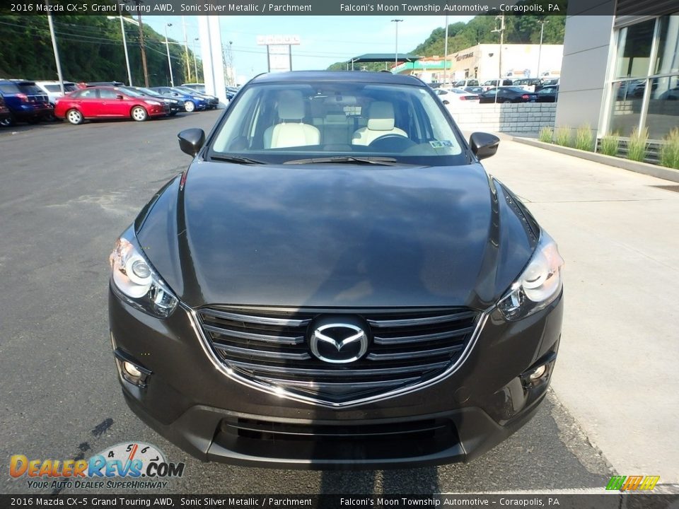 2016 Mazda CX-5 Grand Touring AWD Sonic Silver Metallic / Parchment Photo #7