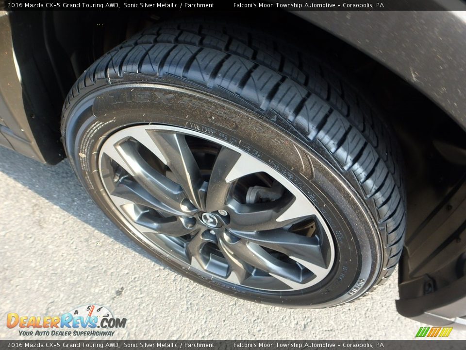 2016 Mazda CX-5 Grand Touring AWD Sonic Silver Metallic / Parchment Photo #9
