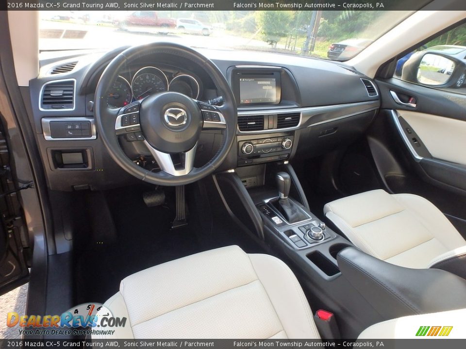 2016 Mazda CX-5 Grand Touring AWD Sonic Silver Metallic / Parchment Photo #16