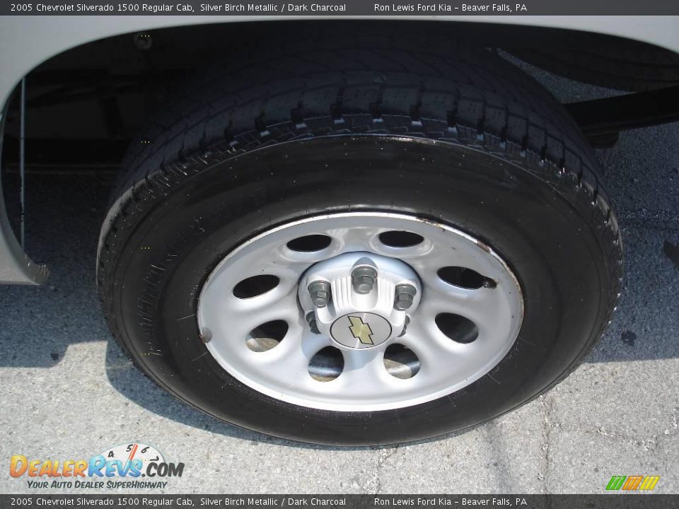 2005 Chevrolet Silverado 1500 Regular Cab Silver Birch Metallic / Dark Charcoal Photo #10