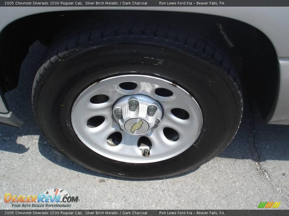 2005 Chevrolet Silverado 1500 Regular Cab Silver Birch Metallic / Dark Charcoal Photo #12