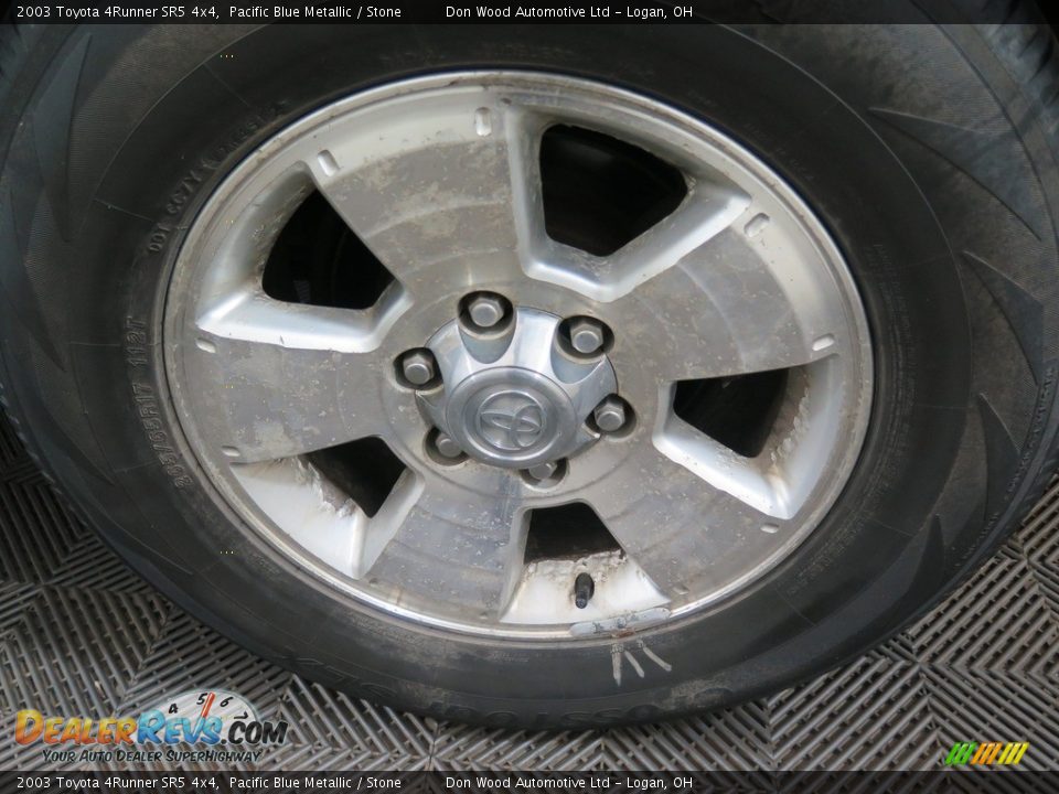 2003 Toyota 4Runner SR5 4x4 Pacific Blue Metallic / Stone Photo #25
