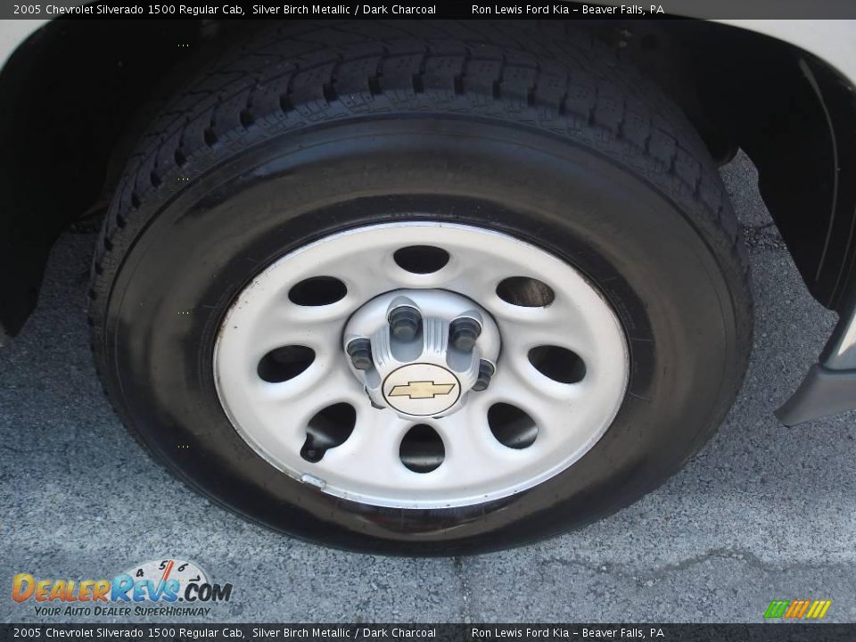 2005 Chevrolet Silverado 1500 Regular Cab Silver Birch Metallic / Dark Charcoal Photo #16