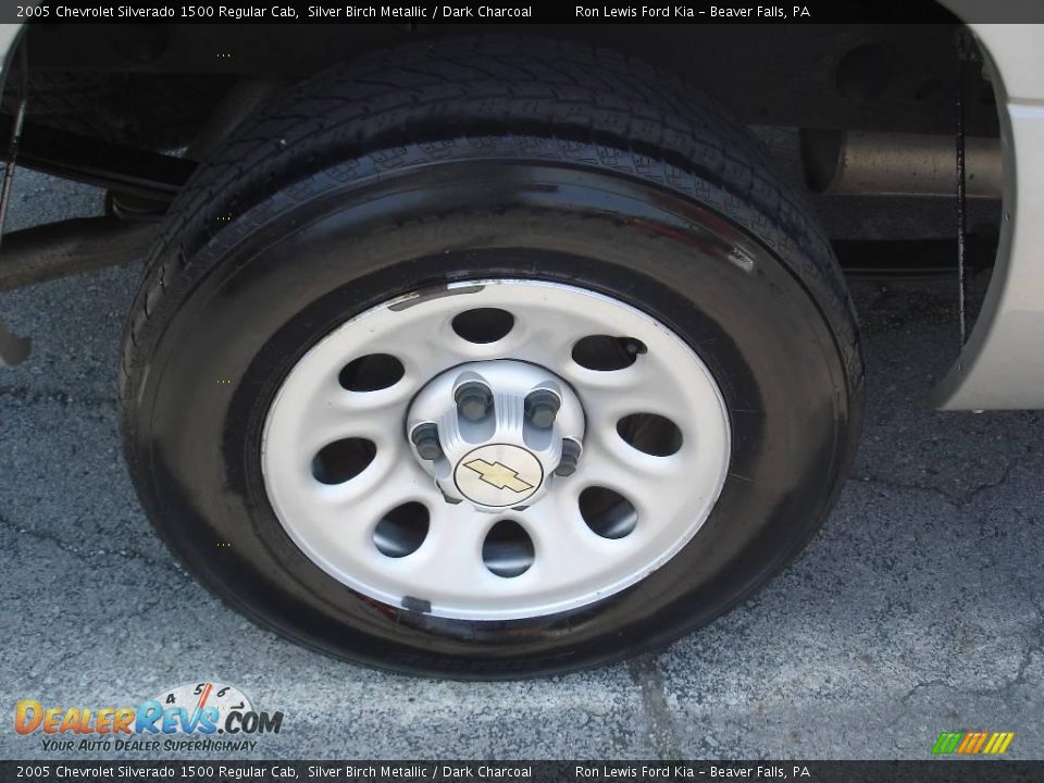 2005 Chevrolet Silverado 1500 Regular Cab Silver Birch Metallic / Dark Charcoal Photo #17
