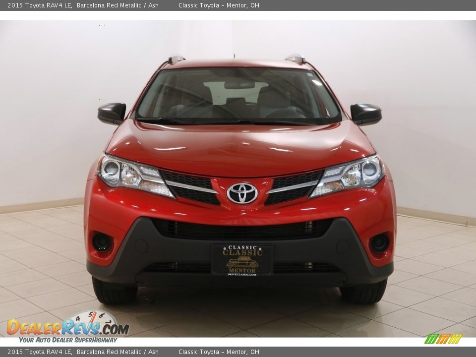 2015 Toyota RAV4 LE Barcelona Red Metallic / Ash Photo #2