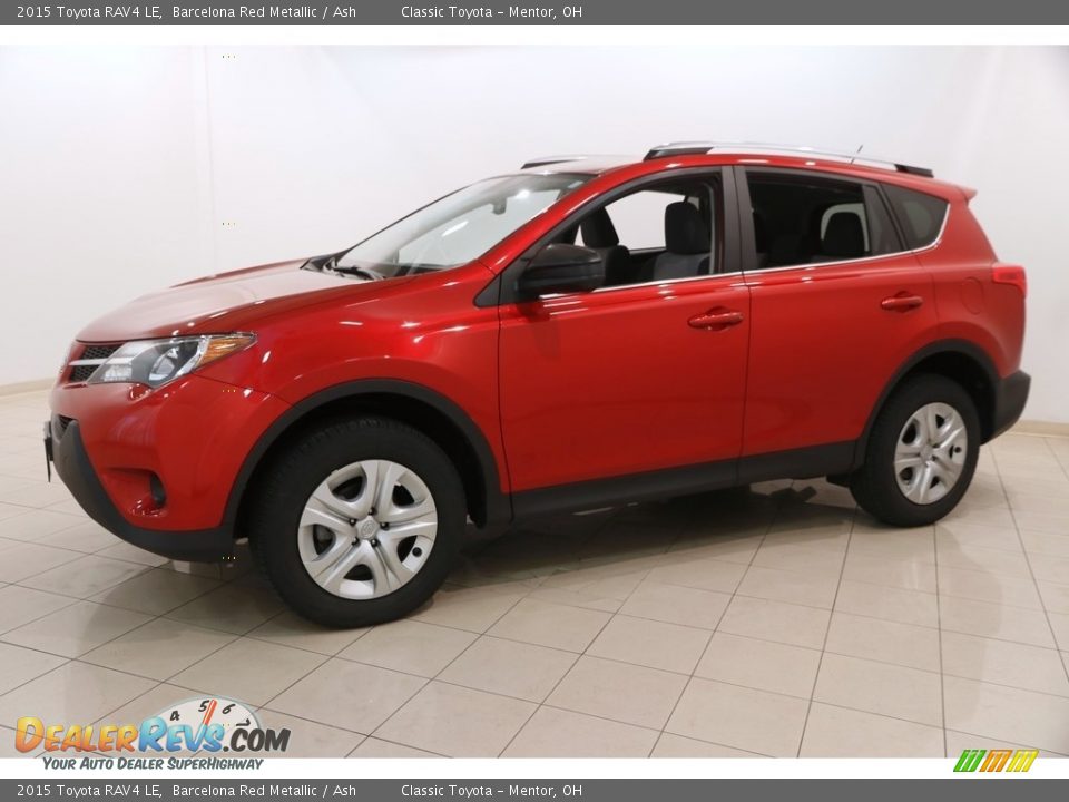 2015 Toyota RAV4 LE Barcelona Red Metallic / Ash Photo #3