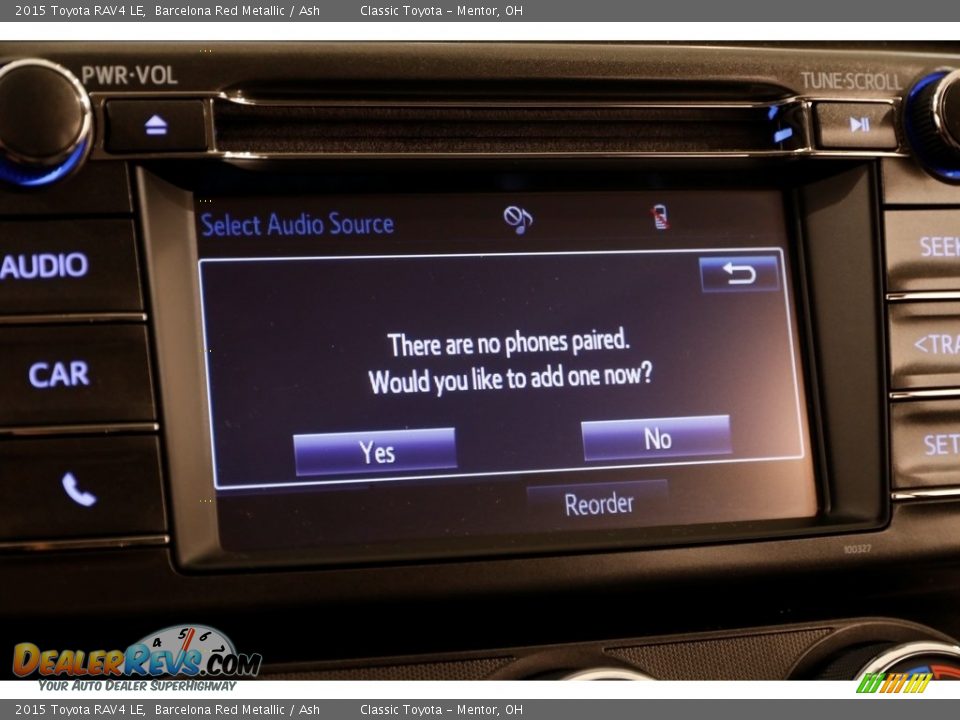 2015 Toyota RAV4 LE Barcelona Red Metallic / Ash Photo #10
