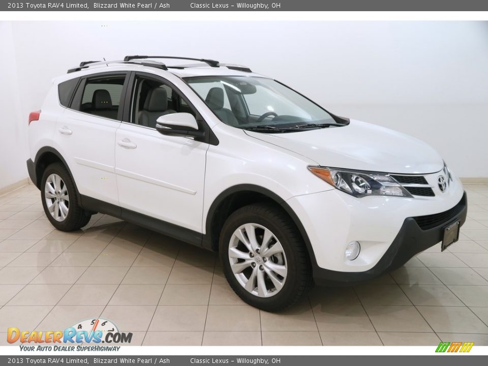 2013 Toyota RAV4 Limited Blizzard White Pearl / Ash Photo #1