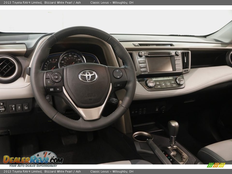 2013 Toyota RAV4 Limited Blizzard White Pearl / Ash Photo #6