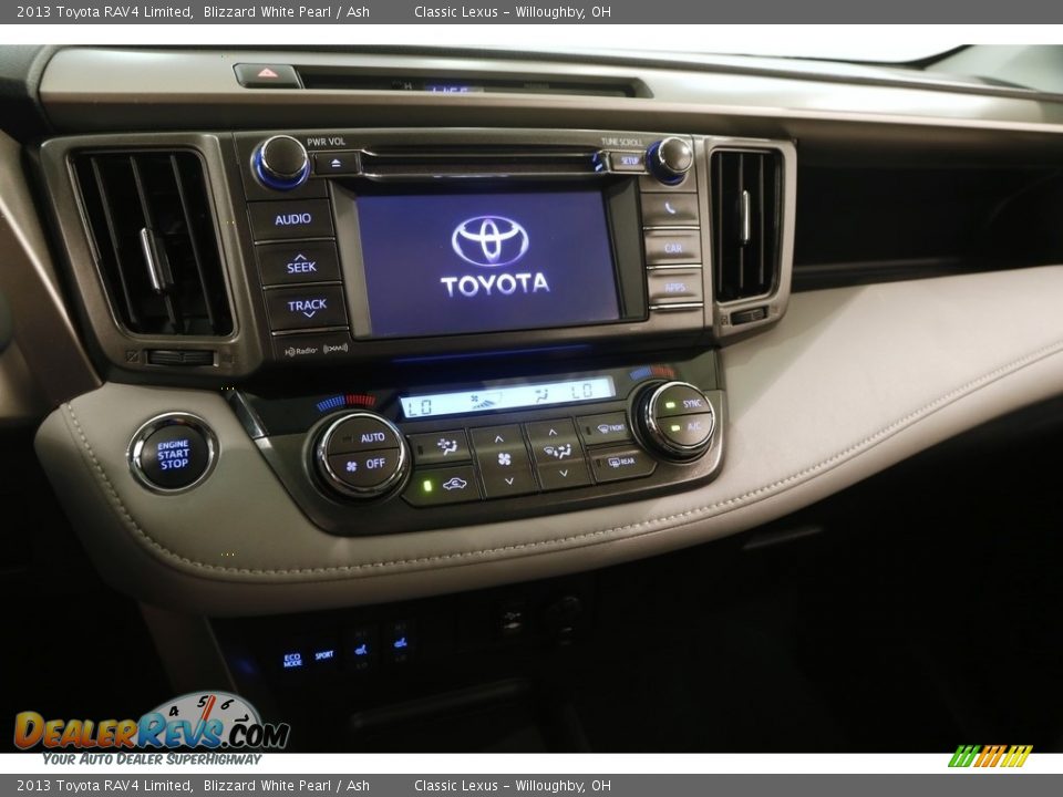 2013 Toyota RAV4 Limited Blizzard White Pearl / Ash Photo #9