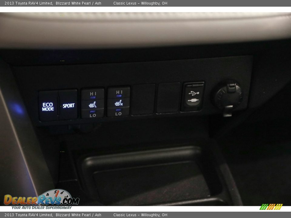 2013 Toyota RAV4 Limited Blizzard White Pearl / Ash Photo #13