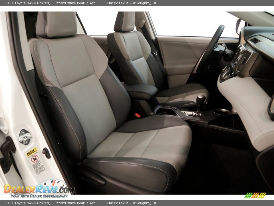 2013 Toyota RAV4 Limited Blizzard White Pearl / Ash Photo #15