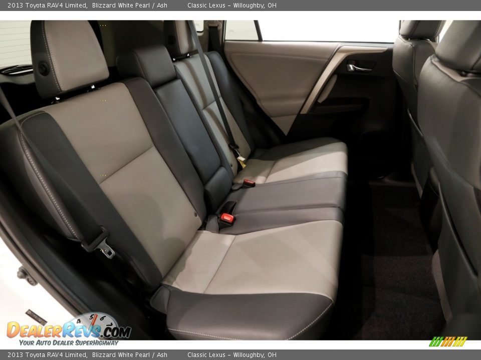 2013 Toyota RAV4 Limited Blizzard White Pearl / Ash Photo #16